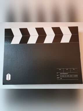 BTS Army Membership Kit Clapperboard Style Box - Black & White